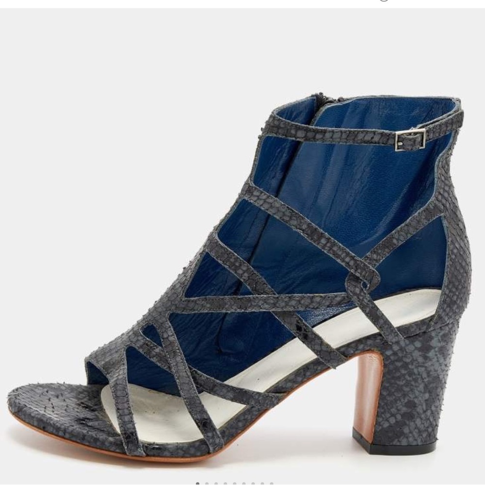 Madison Martin Margiela Python Embossed Leather S… - image 1